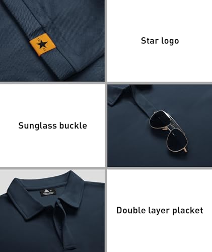 Image of ZITY 3 Pack Mens Golf Polo Shirts Short Sleeve Business Casual T-Shirts