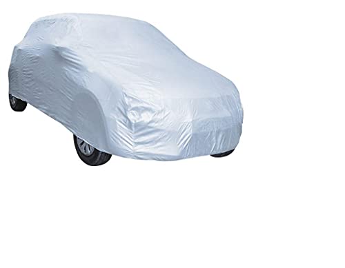 Image of Auto Hub Car Cover Compatible with Mahindra Thar (Model : 2020-Till Date) with Weather Proof, Triple Stitched, Thar Car Cover- Plain Silver