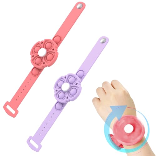Bracelets Anti Stress Enfants Pop It Fidget Toys, 2 Pièces Bracelet Pop It, Bracelet Enfants Réglable en Silicone, Bracelets Anti-Stress en Silicone, Cadeaux Anniversaire Invités Enfant Bracelets Anti Stress Enfants Pop It Fidget Toys, 2 Pièces Bracelet Pop It, Bracelet Enfants Réglable en Silicone, Bracelets Anti-Stress en Silicone, Cadeaux Anniversaire Invités Enfant