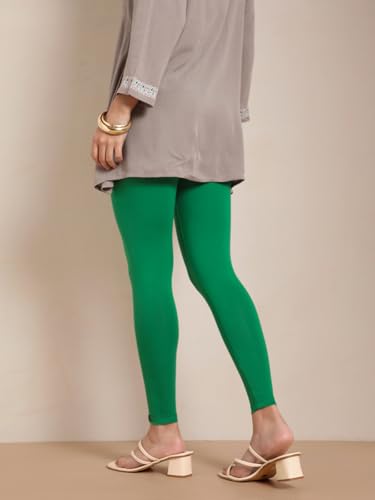 Image of TWIN BIRDS Women Viscose Ankle Leggings | Stretchable Kurti Wear Bottom