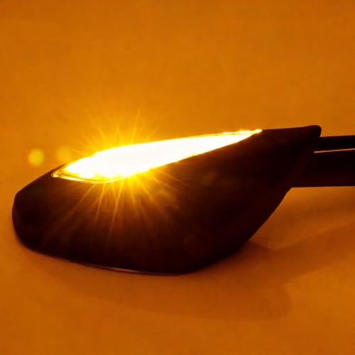 Espejo retrovisor para Ducati Panigale 1299 959 con luz LED intermitente integrada 4
