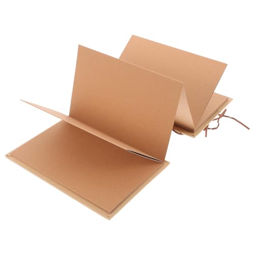 Mikikit Álbum de Acordeón Estilo Retro de Papel para Graduación, Álbum de Recortes DIY Almacenamiento Conveniente y Fácil de Llevar para Fotos Familiares