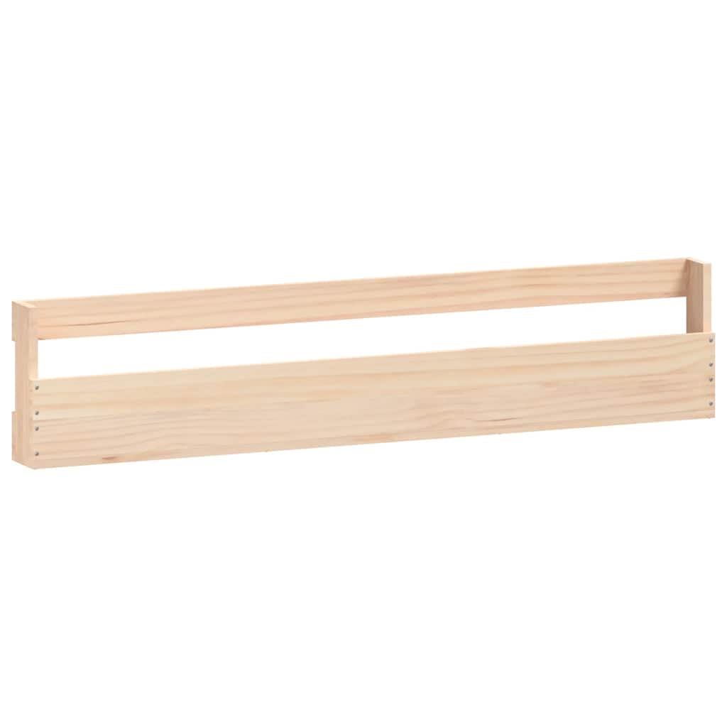 Étagère à Chaussures Murale Lot de 2 Range-Chaussures Suspendu en Pin Massif Bois Naturel Organisateur Gain de Place pour Entrée Couloir et Salon 110x9x23 cm