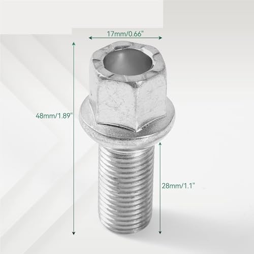 Perno de rueda para Tiguan 2016 M14 de 28 mm tornillo WHT002437 3