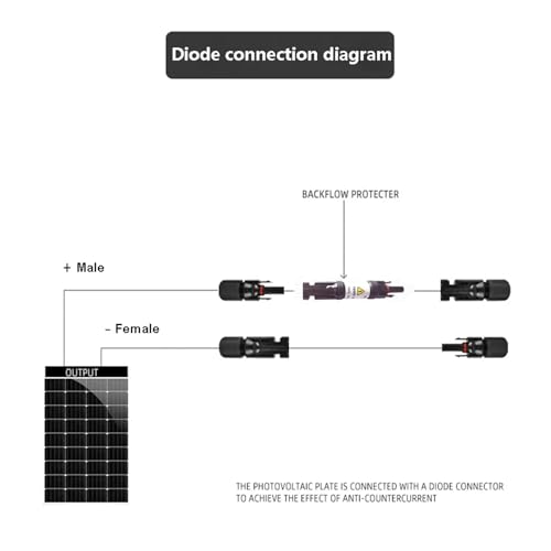 Diodo solar contra pérdidas de energía, conectores de 30A para proteger su sistema 4