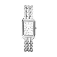 Fossil Women's Raquel Three-Hand Date Stainless Steel Watch, ES5221, Silver, 23 mm