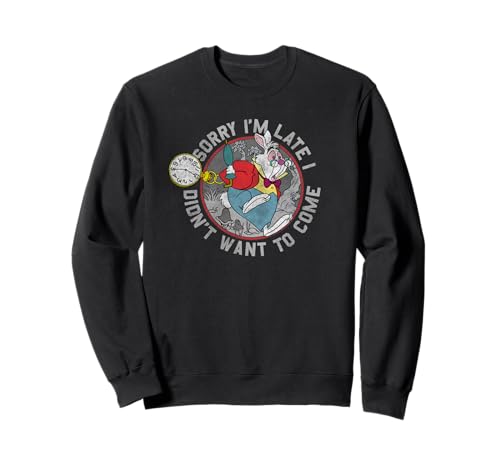 Sweat Alice In Wonderland vêtement Disney Lapin Blanc pull homme et femme
