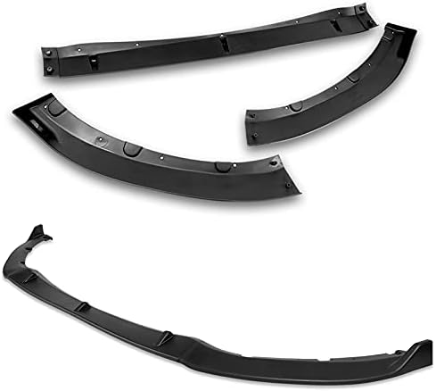 3PCS Front Bumper Lip Kit fit for compatible with 2016-2021 Mazda Miata MX-5, Splitter Trim Protection Spoiler, Air-Dam-Chin-Diffuser (Unpainted Matt Black)