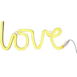 Lampara Para Bebe Amarillo A Little Lovely Company Love - Luces de neón, color amarillo