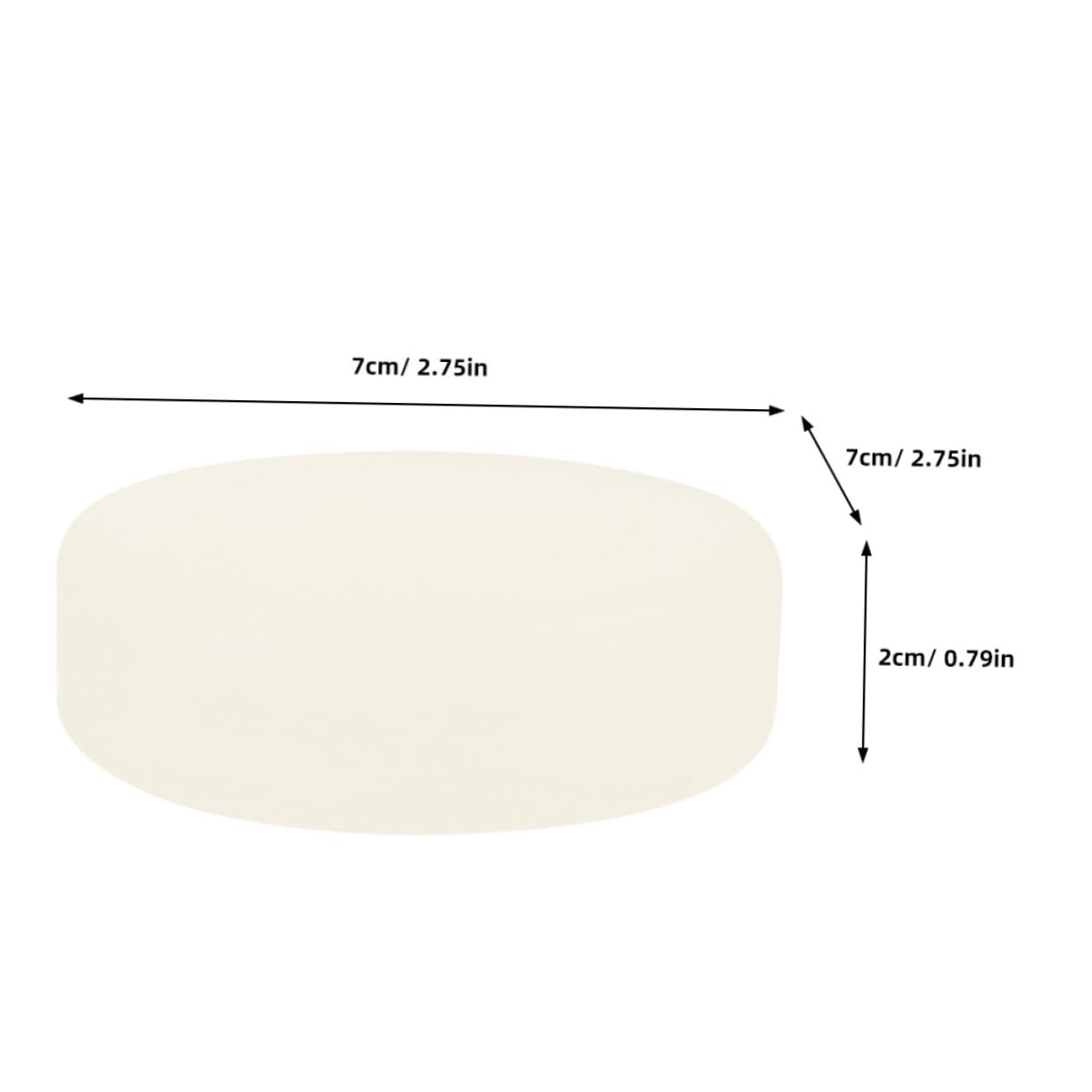 Abaodam 3sets Smooth Hockey Puck Multi-use Ice Hockey Puck for Sports Parts Games 5pcs*3