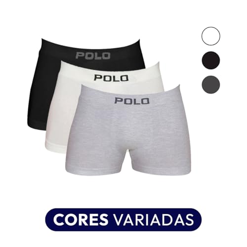 Kit 10 Cueca Boxer Algodão Cotton Box Masculina Premium - V1