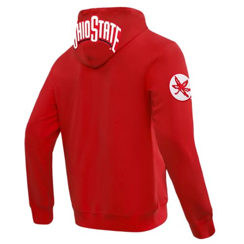Image of Pro Standard Mens College Classic Chenille Cotton Double Knit Full Zip Hoodie