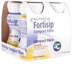 Fortisip Compact Fibre Vanilla, 4 Count