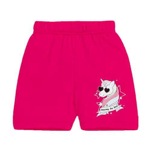 Kuchipoo Girls Regular Fit Cotton Shorts - Pack of 8
