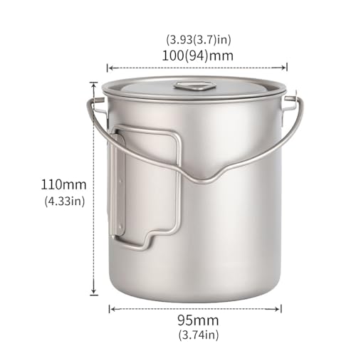 Pots de camping compacts portables matériel cuisine extérieur randonnée - 4
