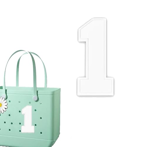 Number Keychain for Bogg Bag, Number 0-9 Charms Accessories Keychain Compatible with Bogg Bag