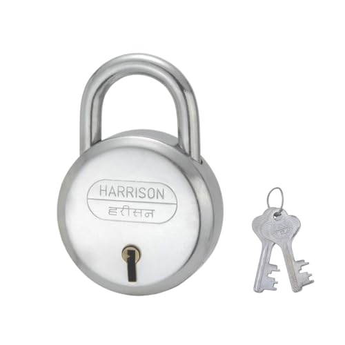 Image of HARRISON 0198 Cable Lock with 30mm Padlock│ Heavy Duty Cable Lock│Cable Coil Anti Theft with 2 Security Keys for Bike, Bicycle, Motorcycle, Luggage and Helmet
