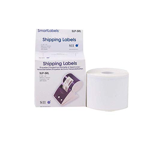 Seiko Instruments Shipping Labels for Smart Label Printers (SLP-SRL),White #1