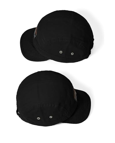 Croogo Men's Umpire Cap, Short Brim Cap, Soft, Breathable, Lightweight, Plain, Simple, Short Spit Cap, Running, Skating, Fishing, Work, Outdoors, Spring, Summer, Autumn