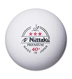 NITTAKU 3-Stars Premium 40+ Table Tennis Ball (Pack of 12 Balls)