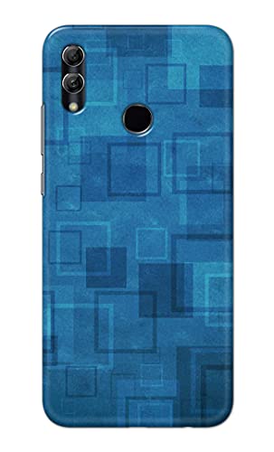Image of Printed Hard Back Cover Case for Huawei P Smart 2019 | Honor 10 Lite Back Cover (Plain Azure Blue) -1302