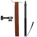 3m Selfie Stick 118 Inch Carbon Fiber Invisible Ultra Long Extension Pole for Insta360 ONE X5 X4 X 3 ONE X2 ONE R ONE RS X3 R X Action Camera (Black)