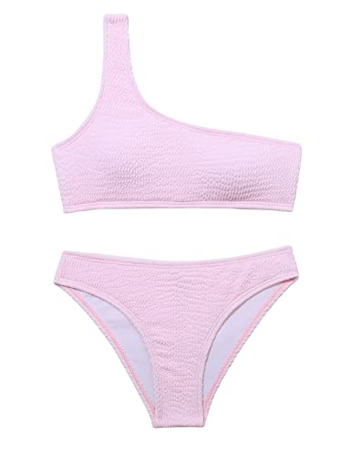 SOLY HUX Girl's One Shoulder Bikini Bathing Suits 2 Piece Swimsuits - Main Image