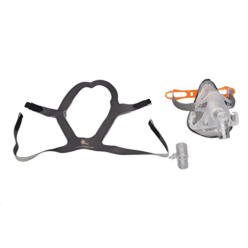 Capa Facial para Máquina de Respiração, Almofada de Silicone de Visão Ampla Cabeça de Rotação de 360