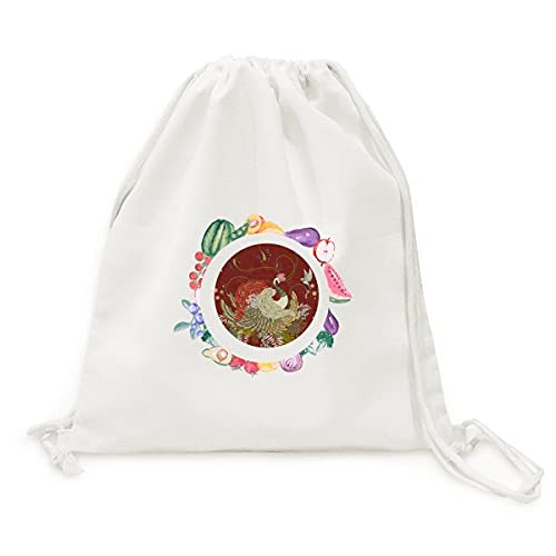 Sac ukiyo-e pliable en tissu anti-plastique pour légumes