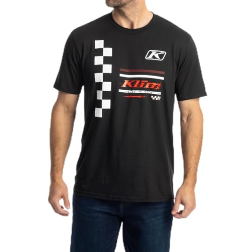 KLIM Men's Checkered Flag Tri-Blend Short Sleeve T-Shirt