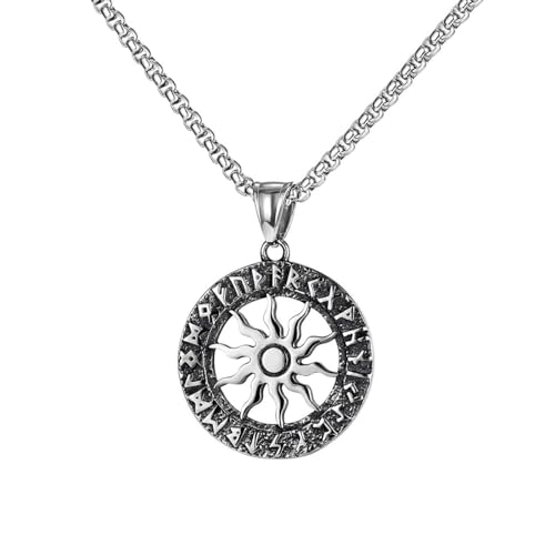 Collier viking dieu du soleil pour sublimer un look urbain et casual chic au quotidien