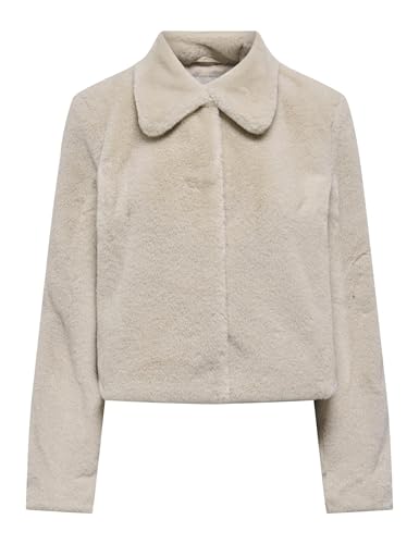 JdY Damen Jdymacy Life Faux Fur Jacket OTW Noos, Moonbeam, x_l
