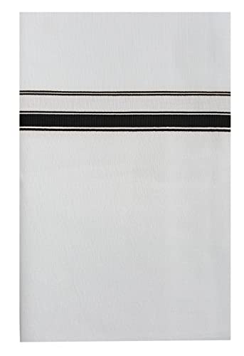 Mens Thick Border 100% Cotton Dhoti 2.00 Meters Pure White Mundu/Vesti