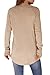 XIEERDUO Long Sleeve Shirts for Women Loose Fit Womens Fall Fashion 2025 Plus Size Tops Women's Clothing Khaki 3XL
