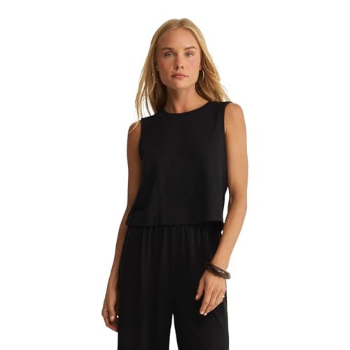 Z SUPPLY Women's Sloane Textured Top Black M