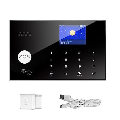 Sistemas Alarma Hogar Sistema De Alarma 4G 3G gsm WiFi, Protección Seguridad, Cámara IP Inalámbrica, Compatible con SmartHome, Control Aplicación(2)