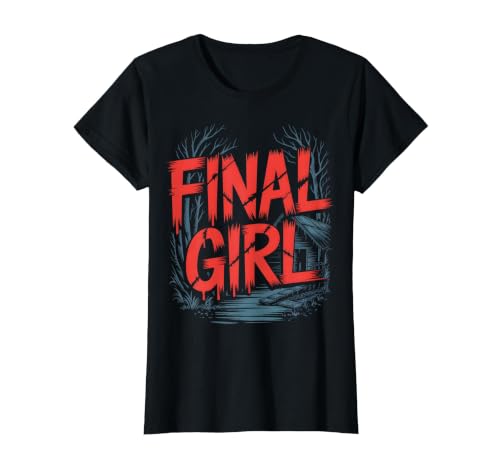 Final Girl Horror Movie Survivor Slasher T-Shirt, Women, Black, Small