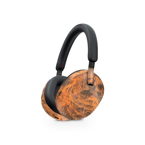 Image of MightySkins Glossy Glitter Skin Compatible with Sony WH-1000XM5 Headphones - Burning Up | Protective, Durable High-Gloss Glitter Finish | Easy to Apply, Remove, and Change Style
