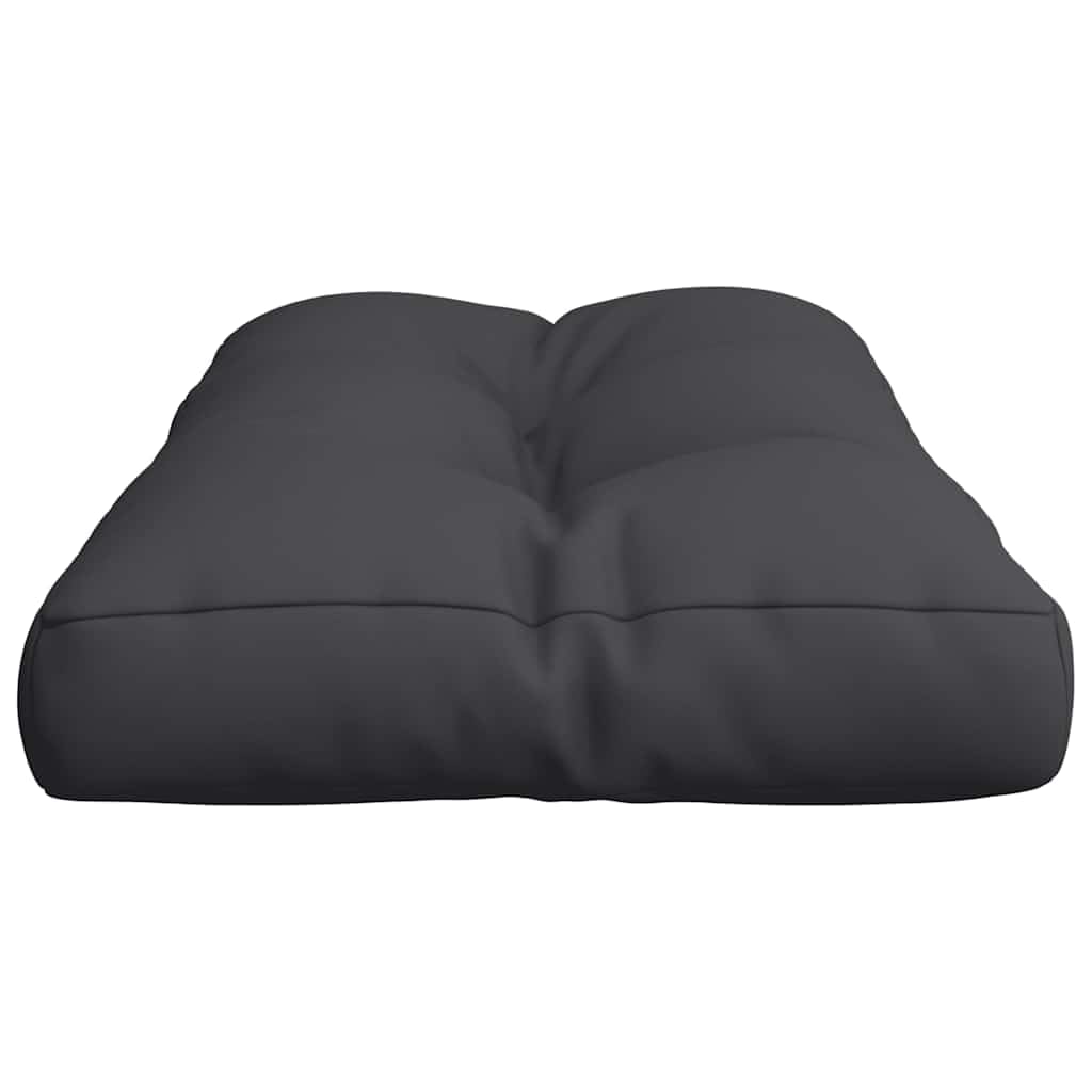 Coussin de Palette Noir 80x40x12 cm en Tissu Polyester, Rembourrage Fibre Creuse, Coussin d Assise pour canapé Chaise Fauteuil Salon Jardin terrasse, Confort et décoration