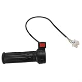 Honseadek Elektro-Len-Gashebel mit Vorwärts-/Rückwärtsgeschwindigkeit, elektrisches 400-mm-Kabel für Plus- und Hoch-/Mittel-/Niedrigsteuerung für E-Bikes (C)