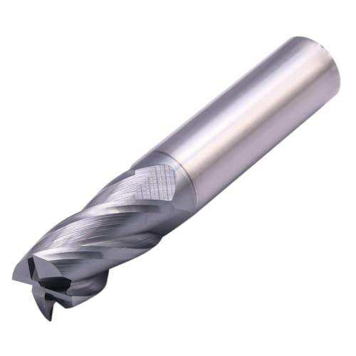 Image of 4 Flute Solid Carbide Square End Mill(1Pc, 5 /8in), AlTiN Coated | 35 Helix, 5 /8 inch Cutting Dia, 5 /8 inch Shank Dia, 1-1 /4 inch LOC, 3-1 /2 inch OAL For Milling Alloy Steel, Hardened Steel, Iron, Copper