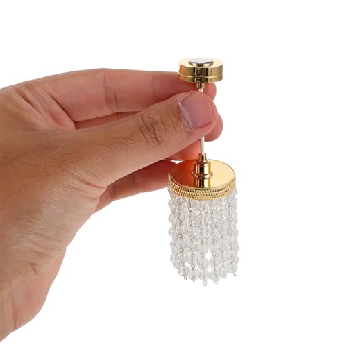 Lámpara colgante para casa de muñecas 1:12 Mipcase dorada mini 4