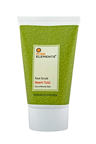 Pure Elements Neem Tulsi Face Scrub - Skin Lightening & Softening-100 Gm