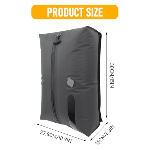 Bolsas de vacío para ropa impermeables de 17 l con cremallera hermética 6