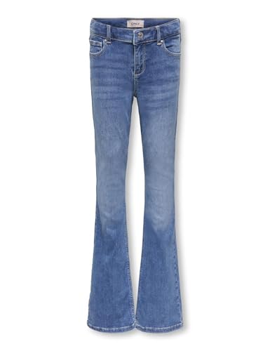 Kids ONLY Mädchen Kogblush Flared DNM Rea1319 Noos Hose, Medium Blue Denim, 146 EU