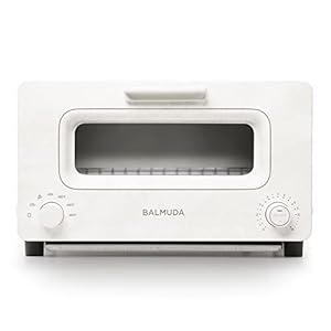 BALMUDA The Toaster | Steam Oven | 5 Cooking Modes – Sandwich Bread, Artisan Bread, Pizza, Pastry, Oven | Compact Design | Baking Pan | K01M-WS | White | US Version
