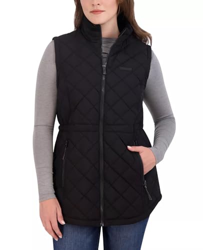 Image of Nautica Women's Stretch Puffer Vest - Water-resistant Transitional Outerwear Layer With Detachable Hood