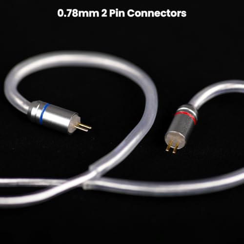 Image of Tangzu Wan'er SG 2 Replacement Cable for In Ear Monitor with Microphone, 0.78mm 2Pin Connection, Type C Termination Plug, Single Button Media Control, Premium Braided Structure (Silver Type C)