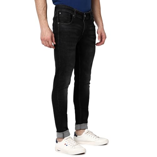 Image of Spykar Men's Skinny Fit Low-Rise Casual Jeans