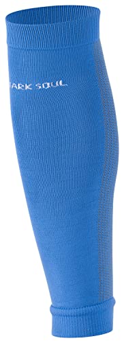 STARK SOUL Stutzen ohne Fuss - Sleeve/Tube, Sportstutzen, Fussballstutzen, für Herren & Damen | Blau | Größe: L